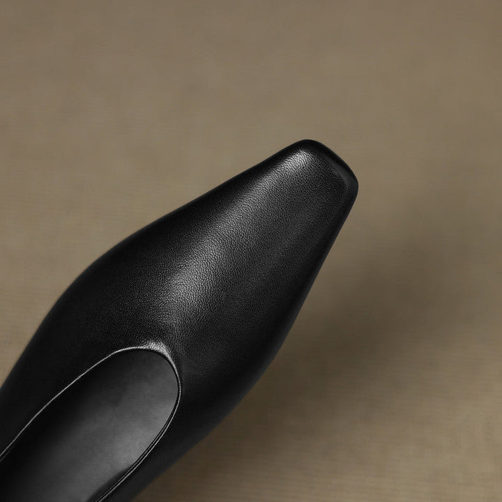 Womens Leather Flats Genuine Material