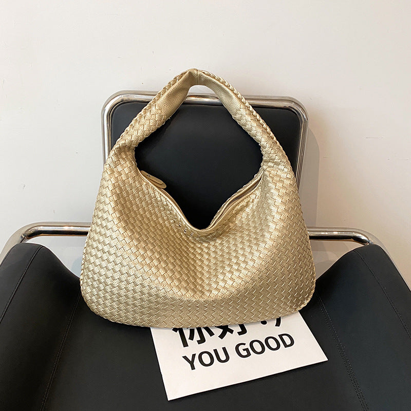 Unisex Woven Shopping Bag Durable Lightweight
