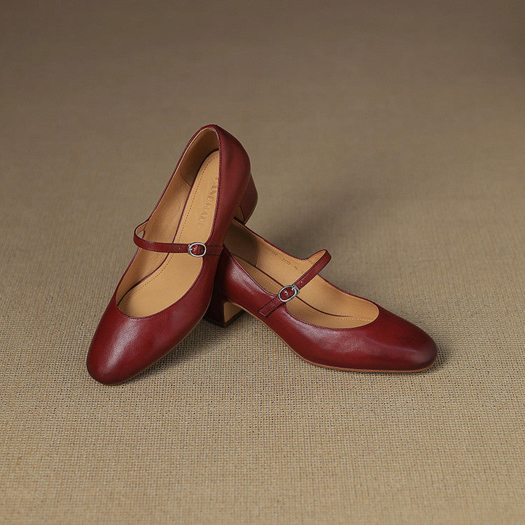 Womens Pumps Genuine Leather Classic Fit