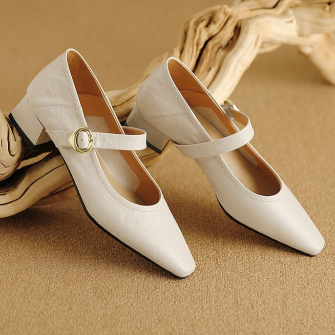 Womens Heels Genuine Leather Classic Fit