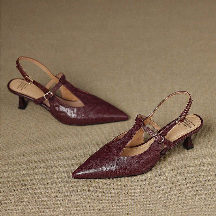 Womens Heels Genuine Leather Classic Fit