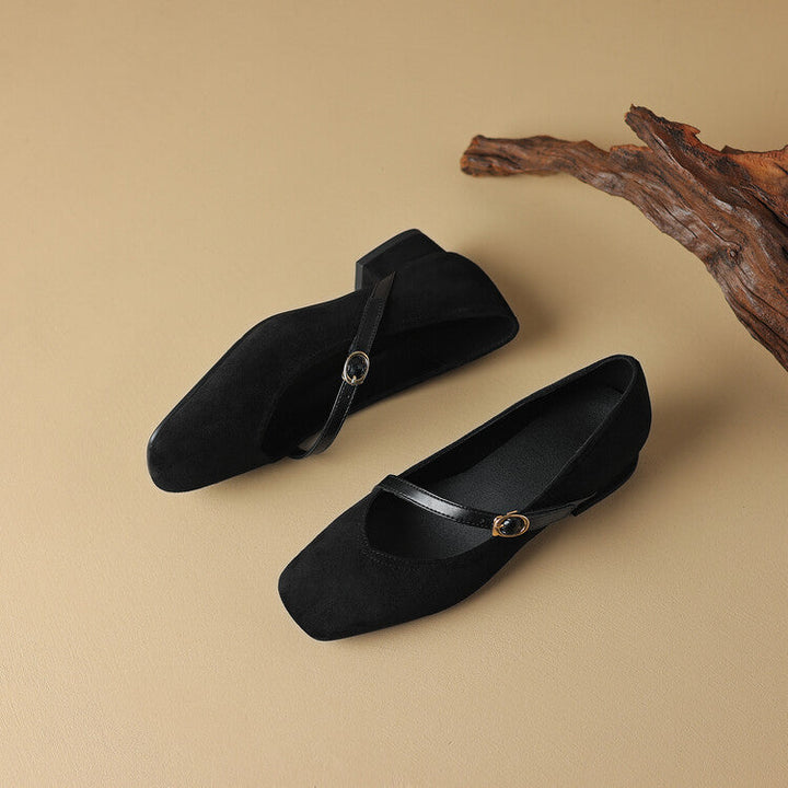 Womens Suede Heels Classic Fit