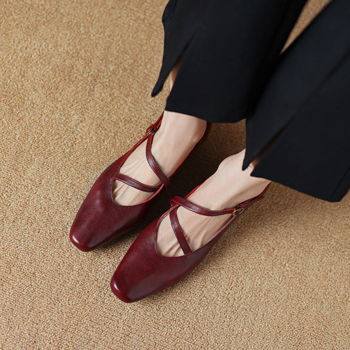 Womens Heels Genuine Leather Classic Fit