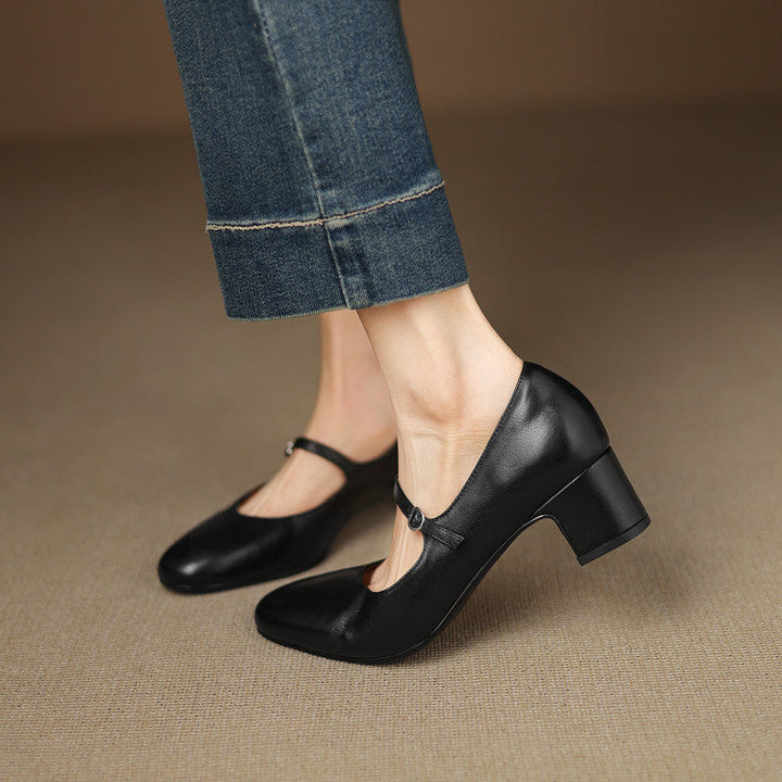 Womens Pumps Genuine Leather Classic Fit