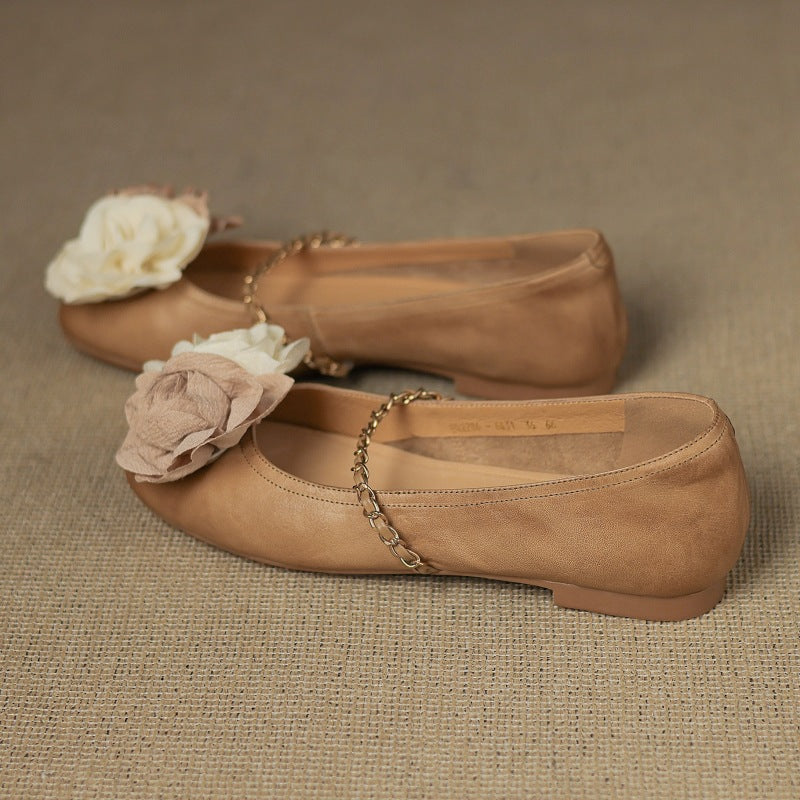 Womens Genuine Leather Shoes Classic Fit