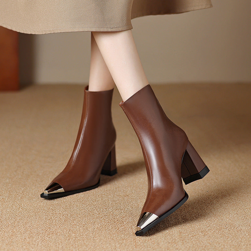 Womens Genuine Leather Boots Classic Fit - BritishMode