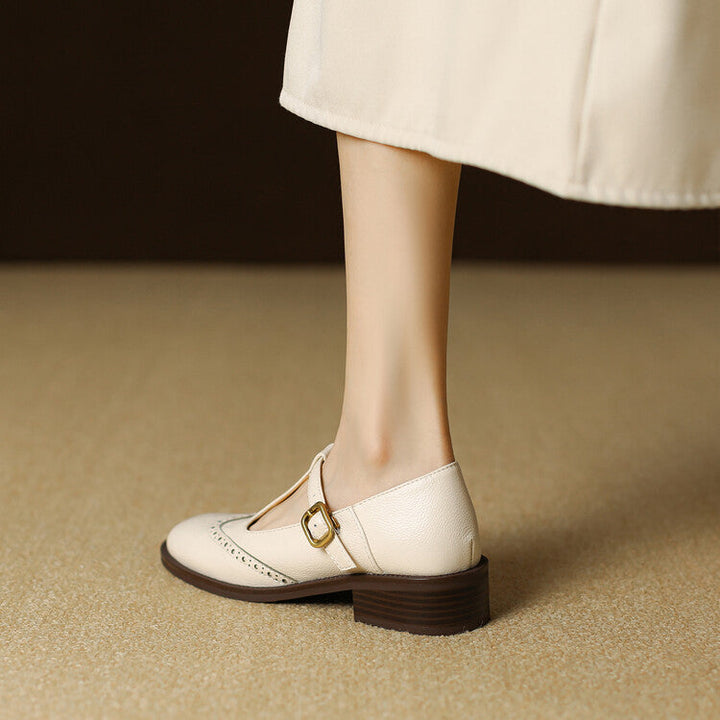 Womens Genuine Leather Shoes Classic Fit