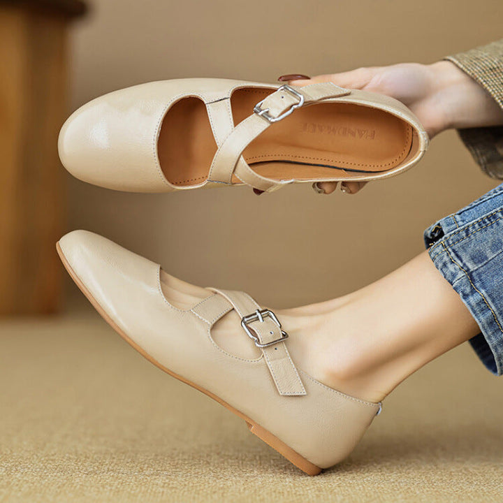 Womens Genuine Leather Shoes Classic Fit - BritishMode