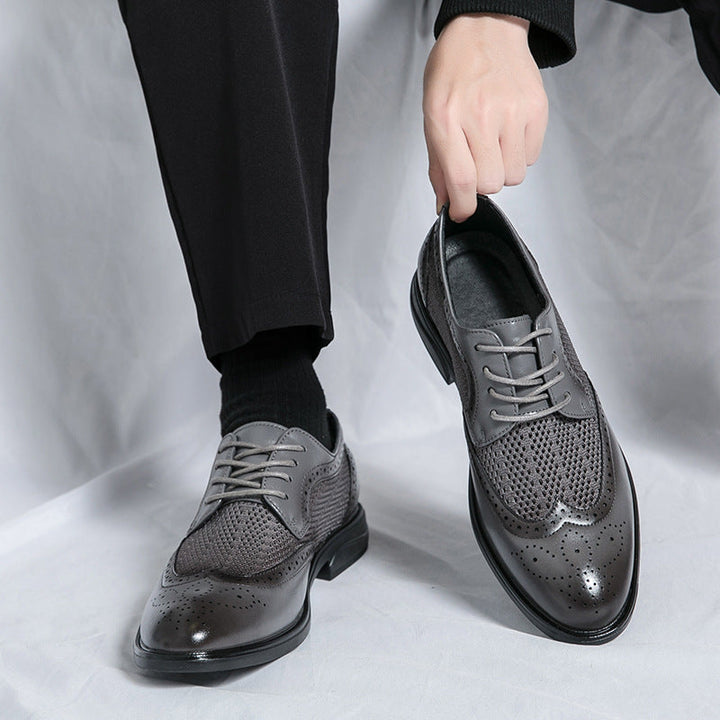 Mens Oxford Shoes Genuine Leather Classic Fit