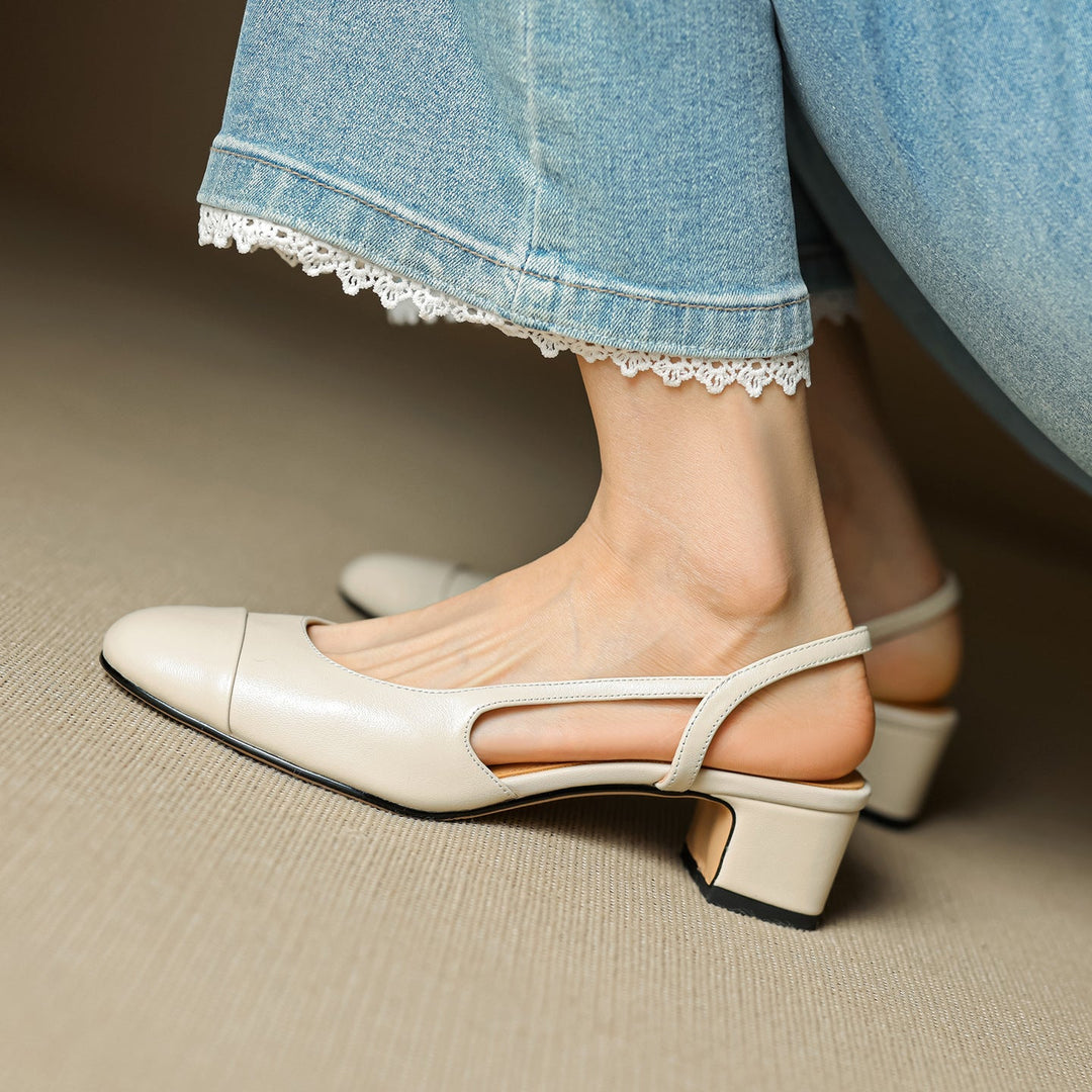 Womens Genuine Leather Pumps Classic Fit