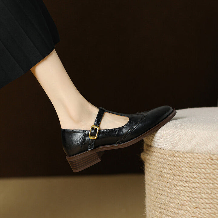 Womens Genuine Leather Shoes Classic Fit