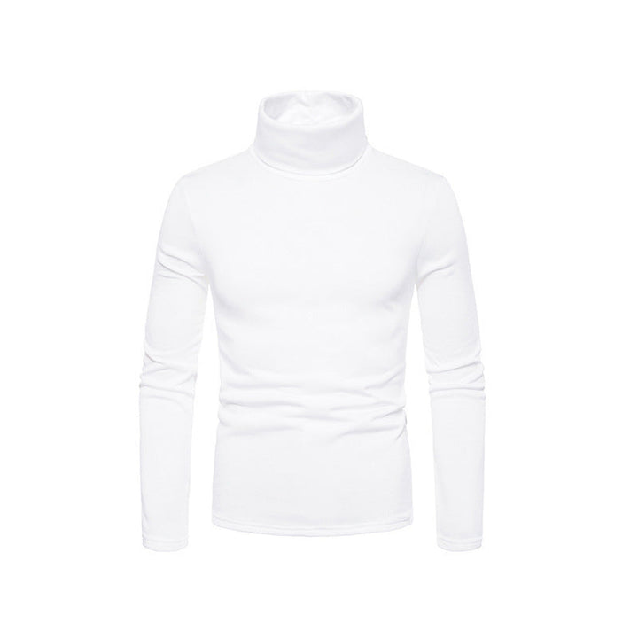 Mens Turtleneck Top Soft Knit Form Fitting