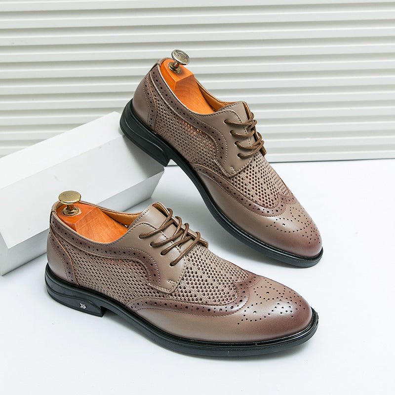 Mens Oxford Shoes Genuine Leather Classic Fit