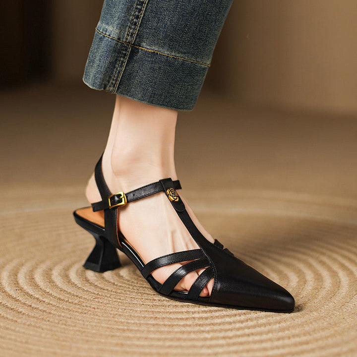 Womens Heels Genuine Leather Classic Fit