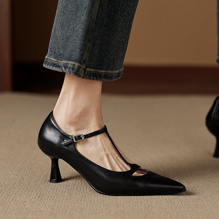 Womens Pumps Genuine Leather Classic Fit
