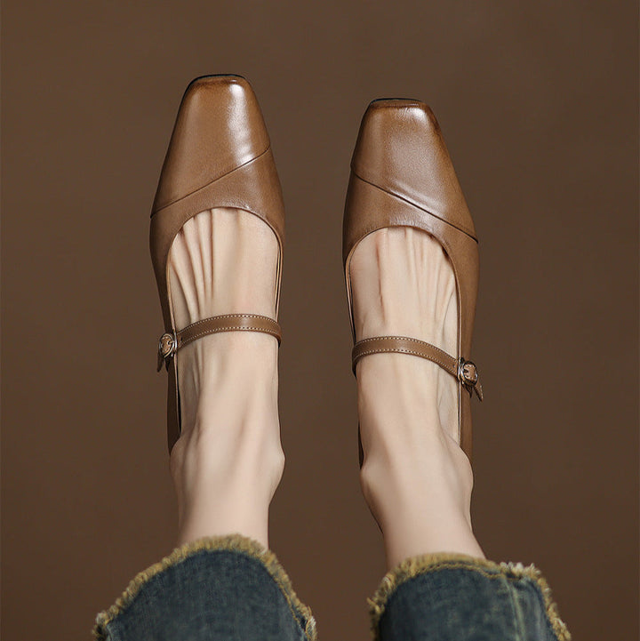 Womens Heels Genuine Leather Classic Fit