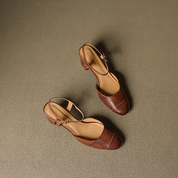 Womens Genuine Leather Pumps Classic Fit