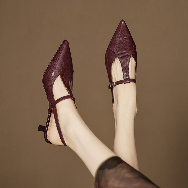 Womens Heels Genuine Leather Classic Fit - BritishMode