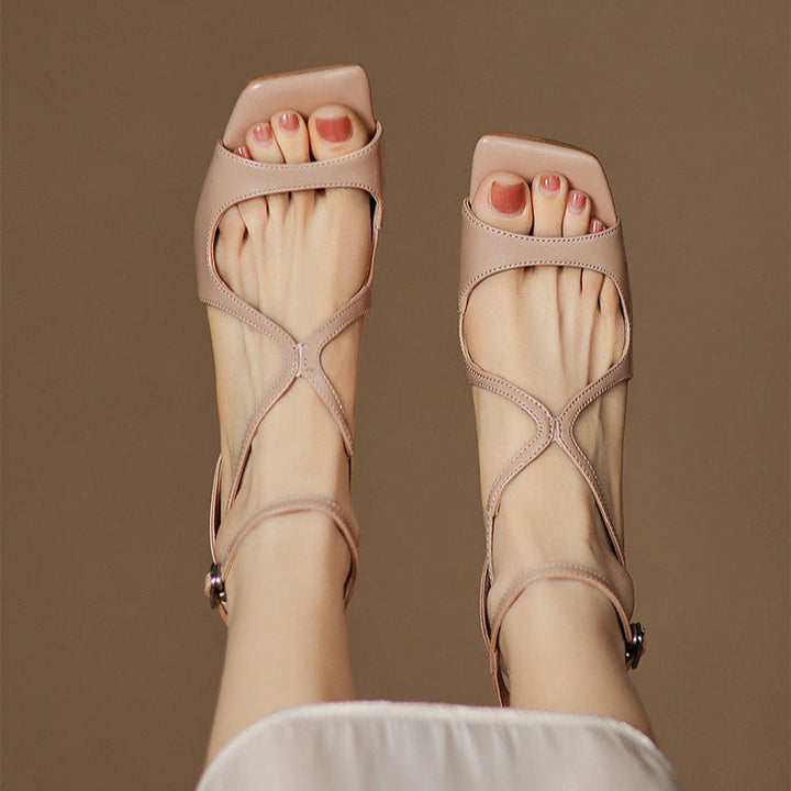 Womens Genuine Leather Heels Classic Fit