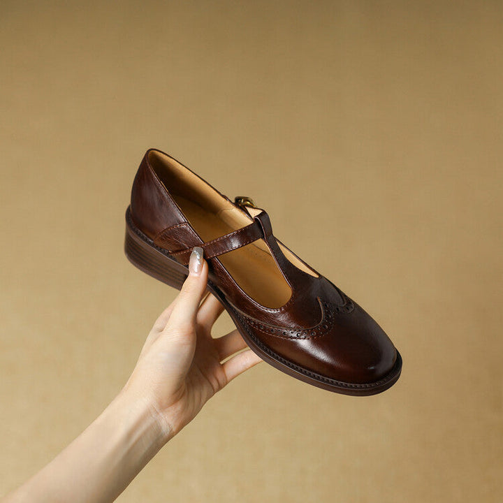 Womens Genuine Leather Shoes Classic Fit