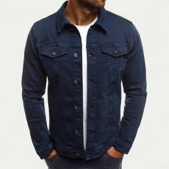 Mens Denim Jacket Lightweight Classic Fit