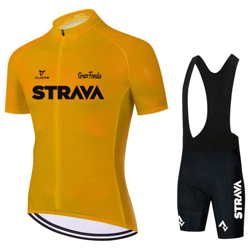 Mens Cycling Kit Breathable Jersey and Bib Shorts Performance Fit