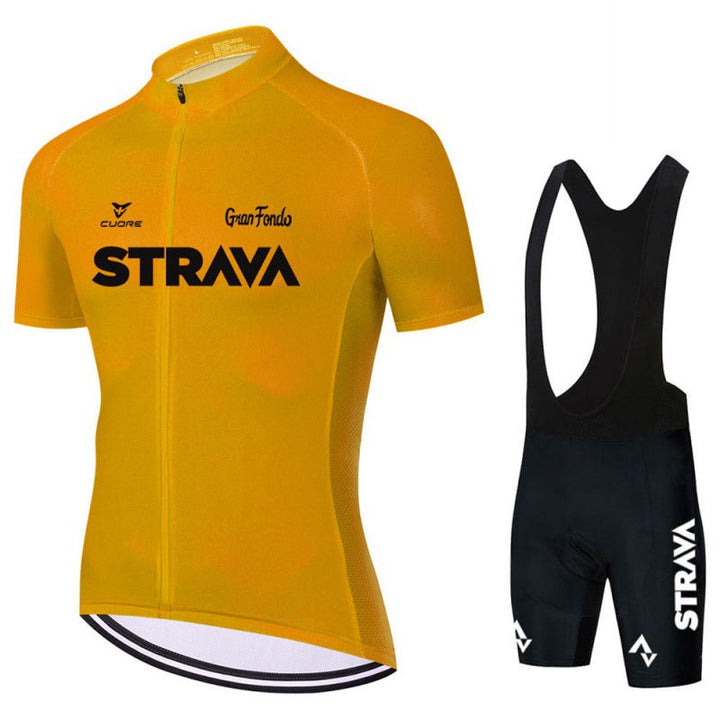 Mens Cycling Kit Breathable Jersey and Bib Shorts Performance Fit
