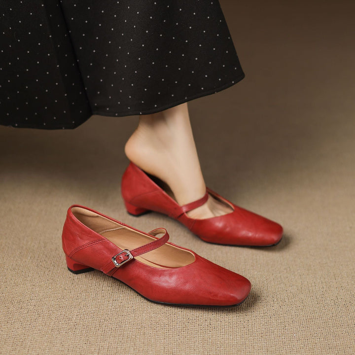 Womens Flats Genuine Leather Slip-On - BritishMode