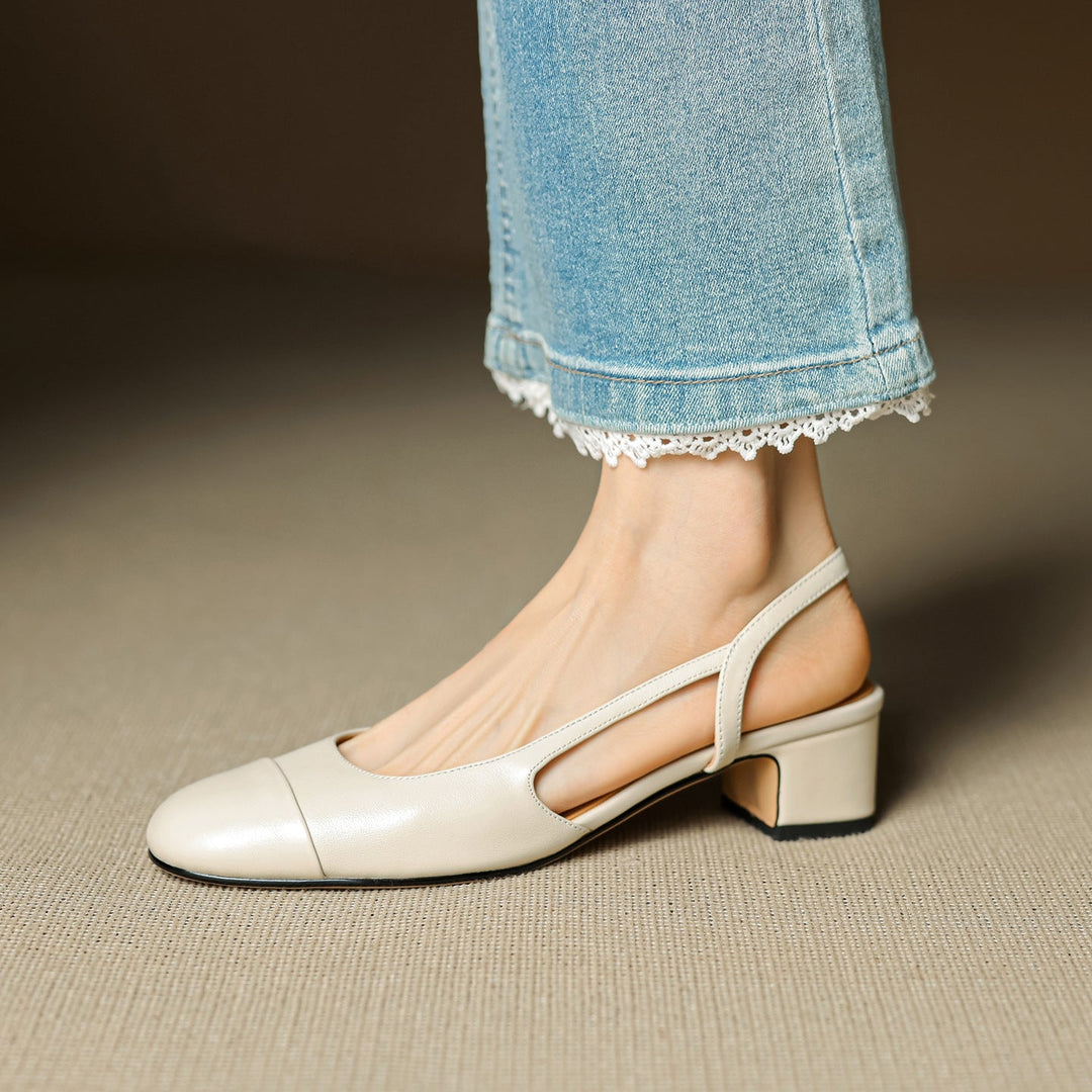 Womens Genuine Leather Pumps Classic Fit