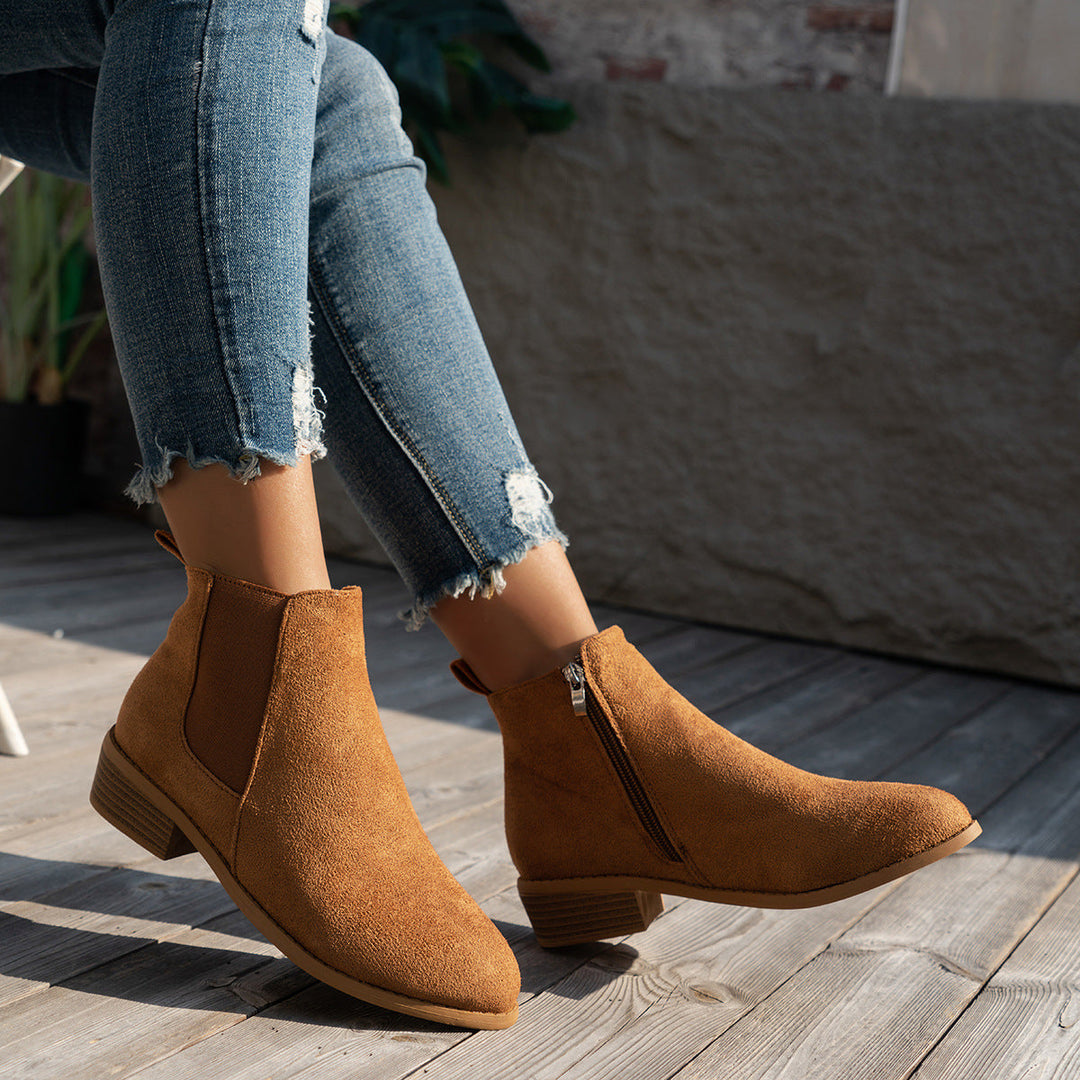 Womens Ankle Boots Leather Classic Fit