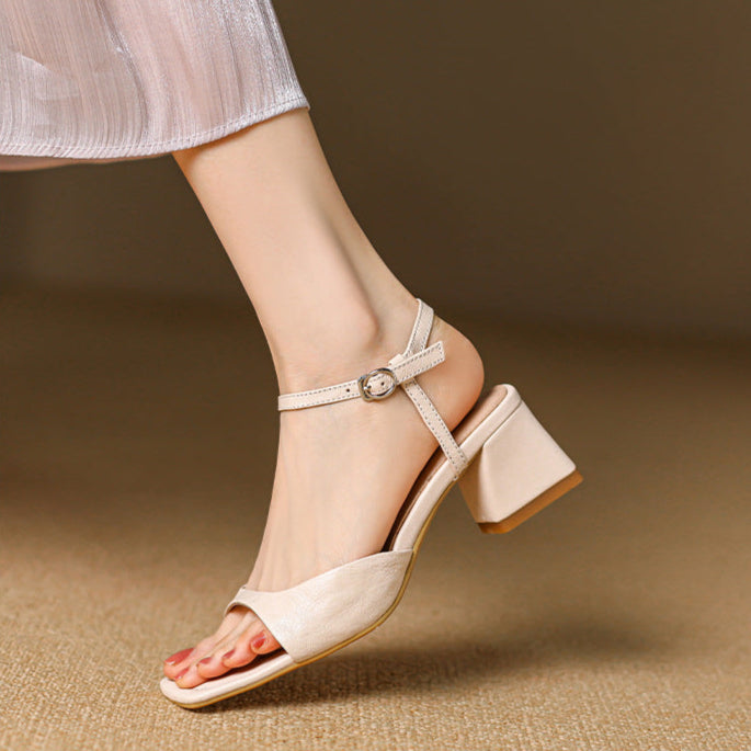 Womens Genuine Leather Sandals Comfortable Fit