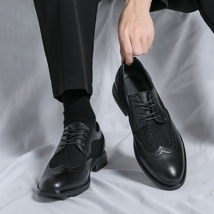 Mens Oxford Shoes Genuine Leather Classic Fit - BritishMode
