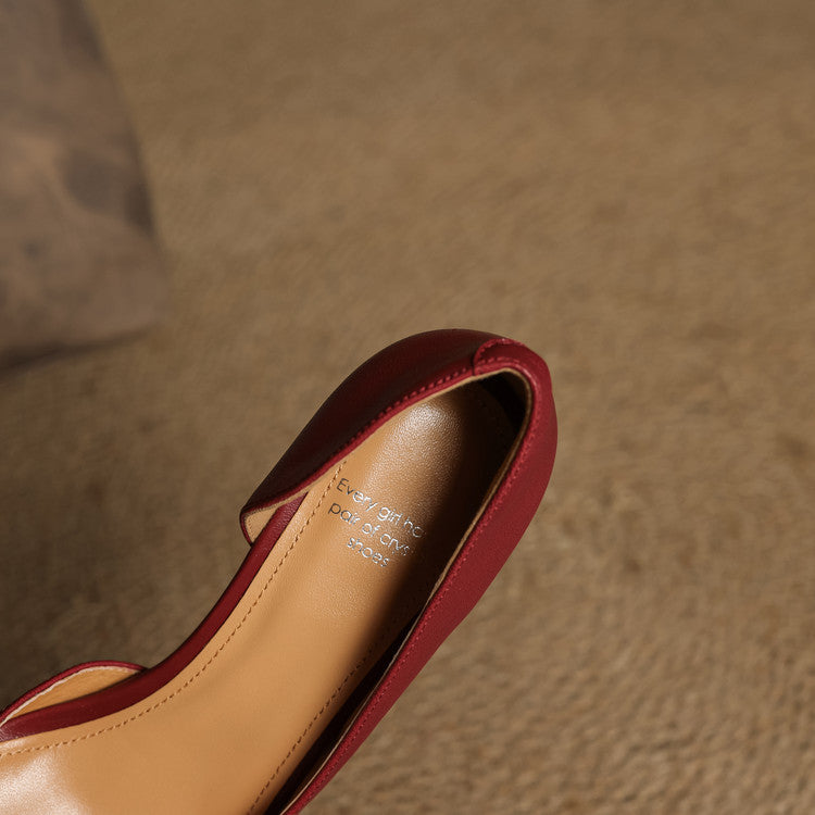 Womens Heels Genuine Leather Classic Fit