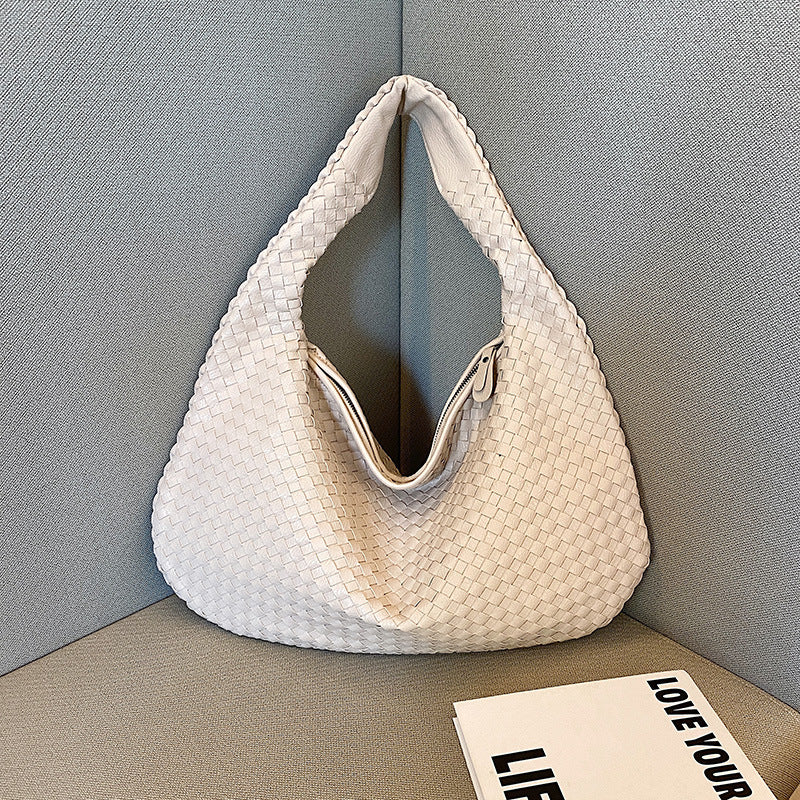 Unisex Woven Shopping Bag Durable Lightweight