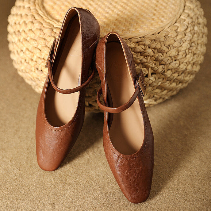 Womens Pumps Genuine Leather Classic Fit