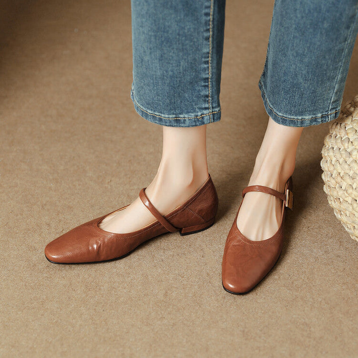Womens Genuine Leather Pumps Classic Fit