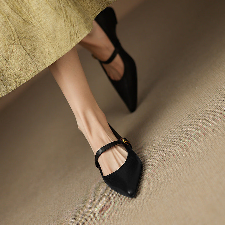 Womens Heels Genuine Leather Classic Fit