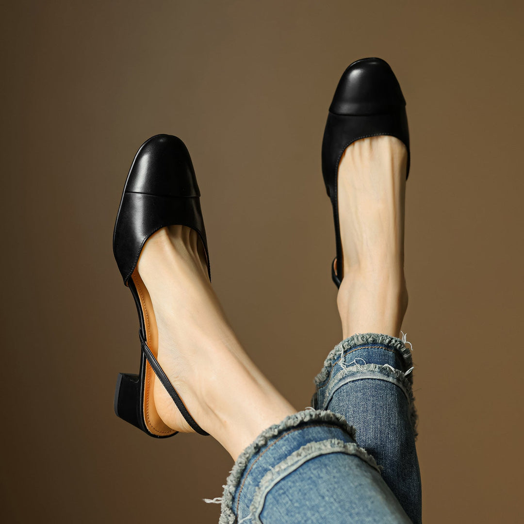 Womens Genuine Leather Pumps Classic Fit