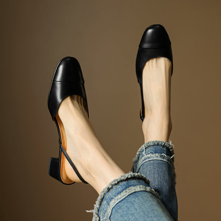 Womens Genuine Leather Pumps Classic Fit