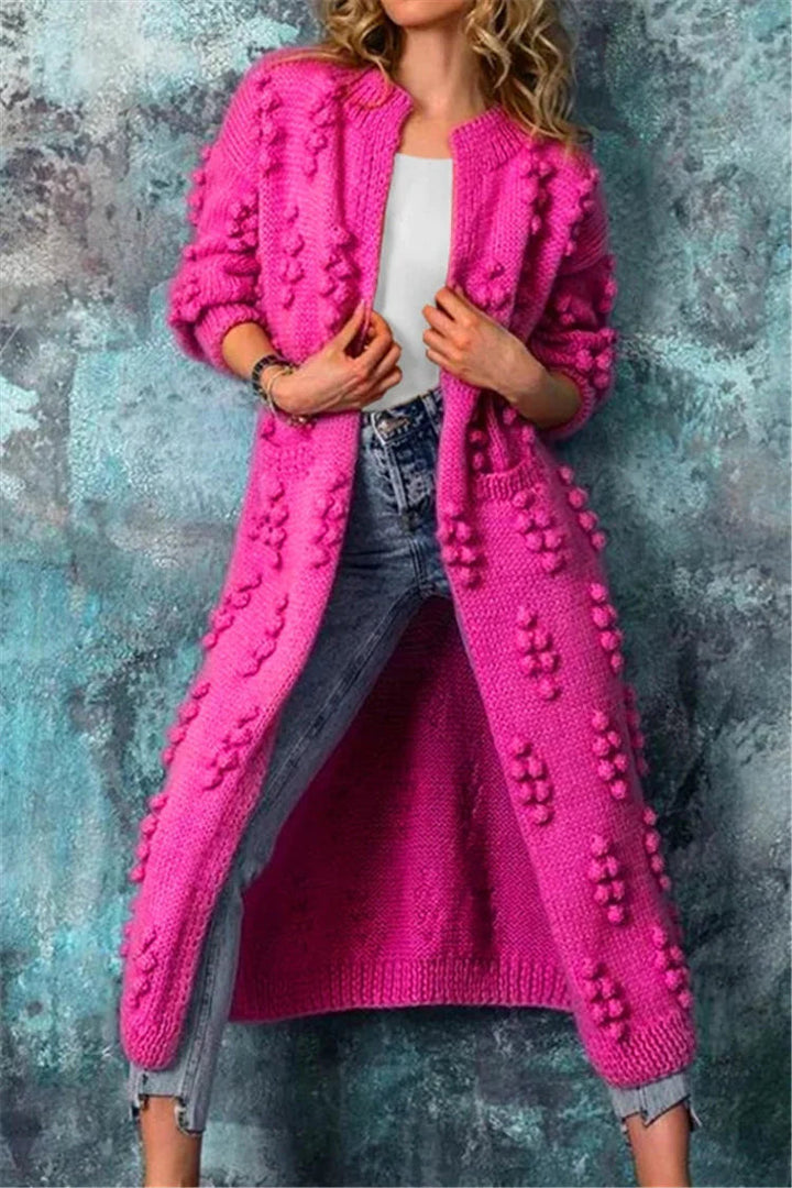 Womens Oversized Cardigan Sweater Open Front Cozy Fit