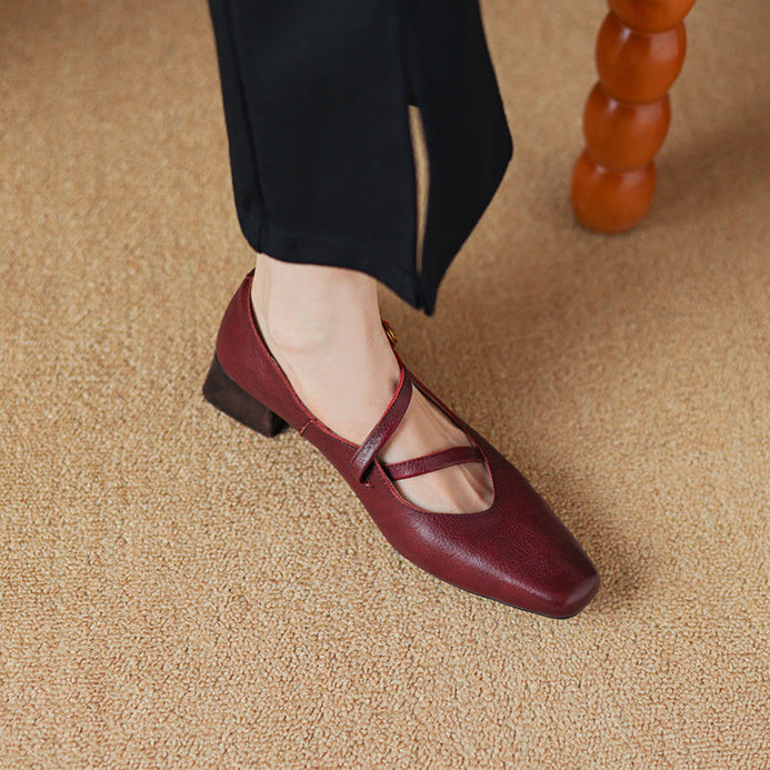 Womens Heels Genuine Leather Classic Fit