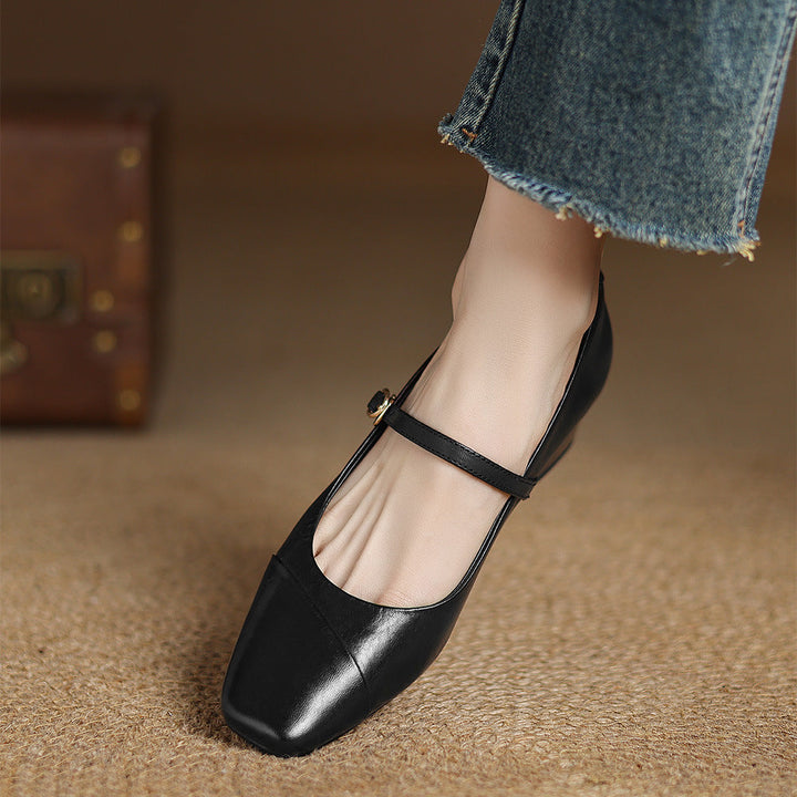 Womens Heels Genuine Leather Classic Fit