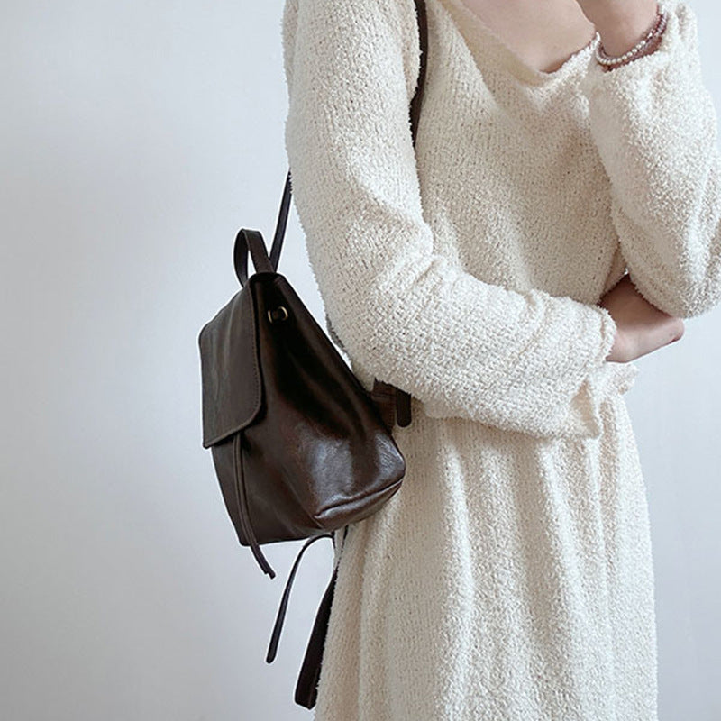 Unisex Retro Backpack Compact Practical Design