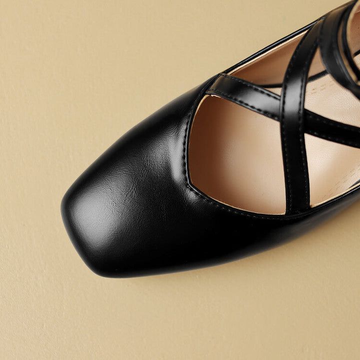 Womens Leather Heels Classic Fit