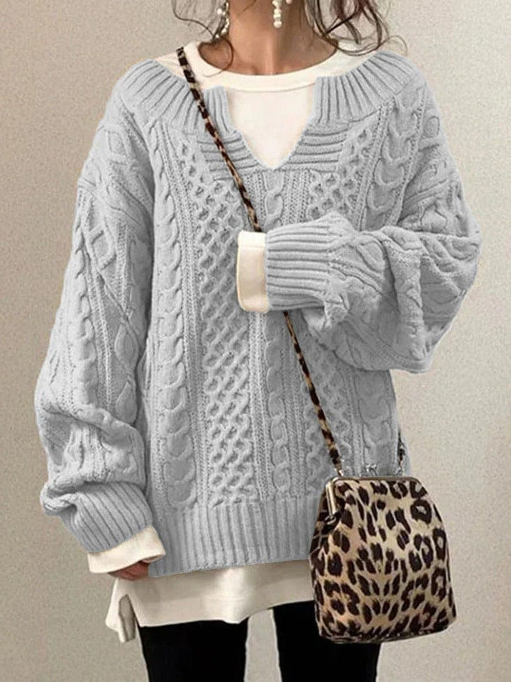 Womens Oversized Knit Sweater Cozy Fit