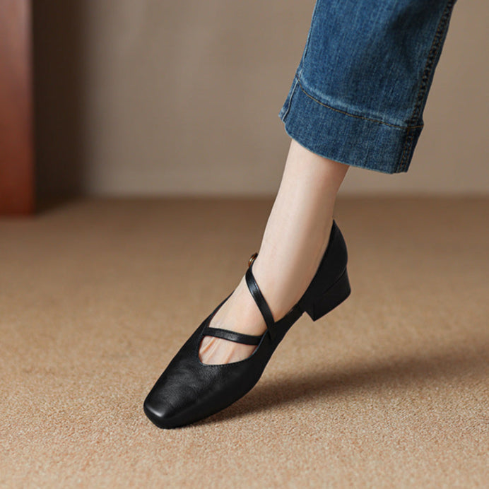Womens Heels Genuine Leather Classic Fit