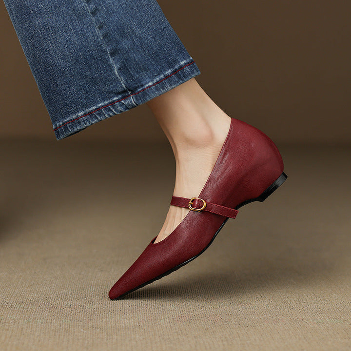 Womens Heels Genuine Leather Classic Fit