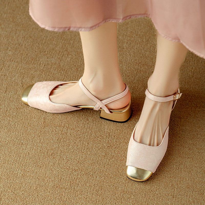 Womens Slingback Shoes with Adjustable Strap