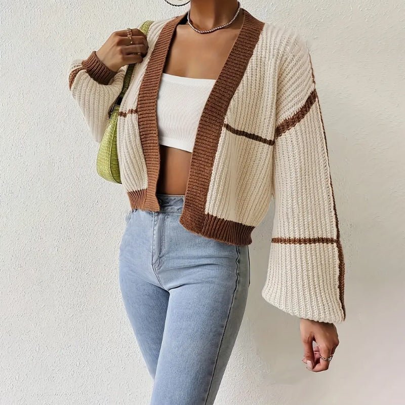 Womens Short Sleeve Knitted Sweater Relaxed Fit