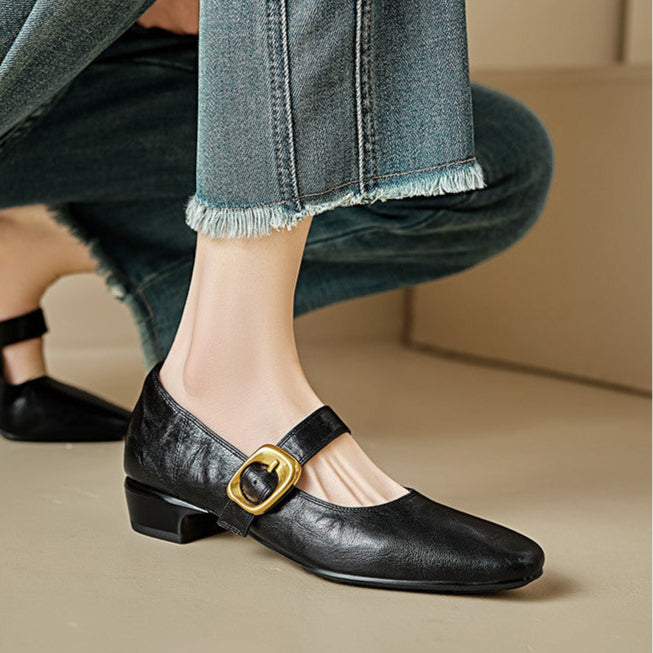 Womens Pumps Genuine Leather Classic Fit